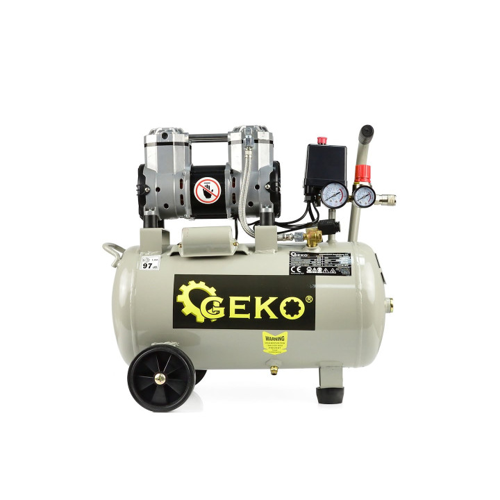 Kompresor bezolejowy 24L 8 bar 980W dwutłokowy | Hartline