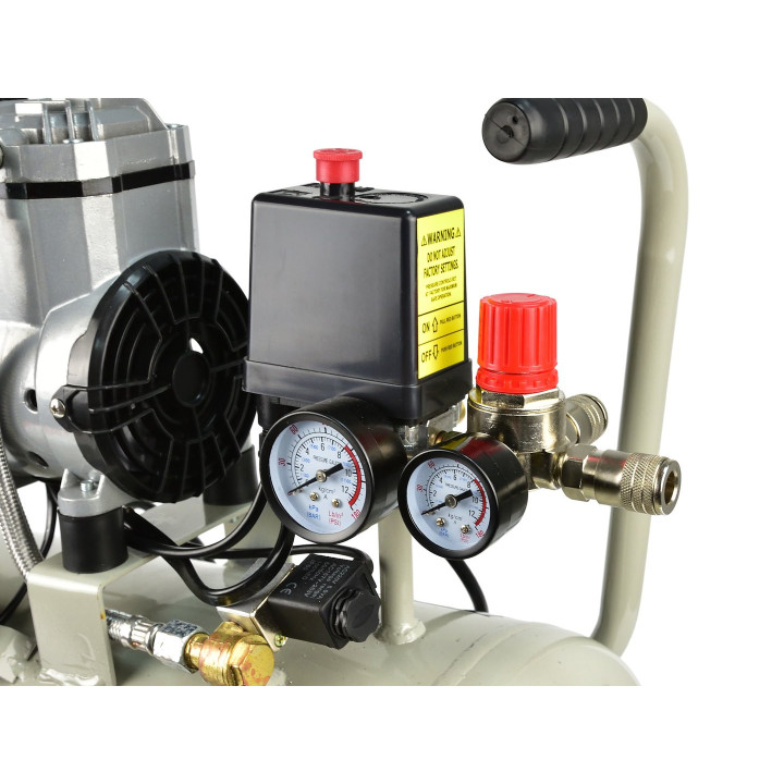 Kompresor bezolejowy 24L 8 bar 980W dwutłokowy | Hartline